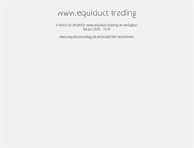 Tablet Screenshot of equiduct-trading.de